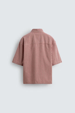 RELAXED FIT CHECK SHIRT - Zara фото 8