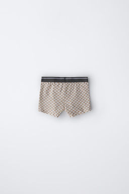 AGES 6-14/ 5-PACK OF CHECKERBOARD PRINT BOXERS - Zara фото 4