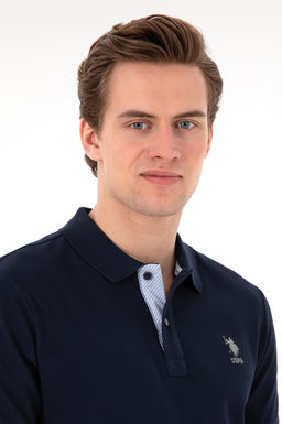 Erkek Regular Fit Polo Yaka Lacivert Basic Ti__rt Sepette S_rpriz _ndirim - U.s. polo assn фото 2