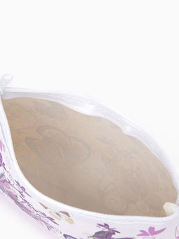 Цена за 3 шт. Косметичка - пенал на молнии, плоская, с рисунком «Бабочки», фиолетовая