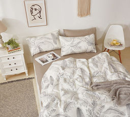 Постельное белье - Поплин Премиум 1342 ДыШи 2-спальный с Евро простыней (молния) - Luteks фото 2