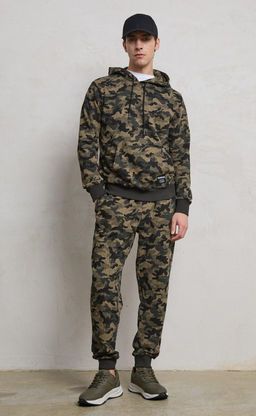 Брюки спорт F411-0891 khaki camo