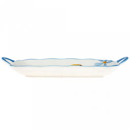 Лимония Блюдо фарфоровое 316х165х34мм, с ручками, с деколью, волнистый край, отводка (Китай) - Домашняя мода фото 4