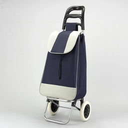 Сумка-тележка хозяйственная на шнуре, 35×20×96 см, синяя