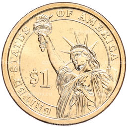 Монета 1 доллар 2012 года (Р) США 24-й президент США Гровер Кливленд