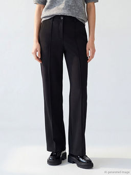 Dar Fit Geni? Pa?a Kad?n Pantolon