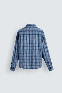 CHECK FLOWING SHIRT - Zara фото 9