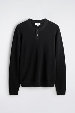 JERSEY DE ALGOD?N CON CUELLO HENLEY