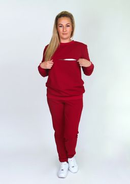 Костюм для беременных и кормящих бордо - Марлен фото 2