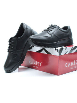 03-5307 BLACK Полуботинки женские (натуральная кожа)