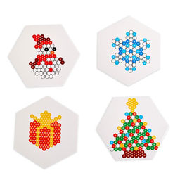 Аквамозаика Снеговик с ёлкой, магниты, 4 фигурки, 306 шариков