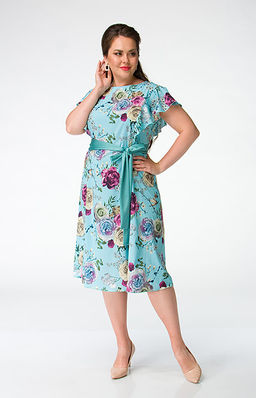 Эффектное платье свободного силуэта с рукавами-крылышками - Ckc collections фото 3