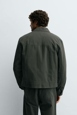 QUILTED OVERSHIRT WITH POCKETS - Zara фото 3