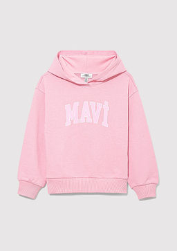 Mavi Logo Bask?l? Pembe Sweatshirt