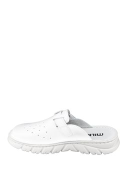 03 | Duki | Белые женские медицинские сабо натуральная кожа - Milka shoes&more фото 18
