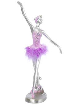 Статуэтка 14,5*13,5*29,5см Балерина с перьями, серебро - Elan gallery фото 24