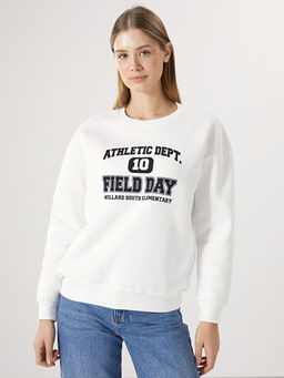 Bisiklet Yaka Kad?n Sweatshirt