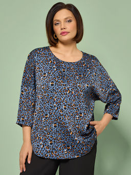 Блузка 0250-2а темно-голубой - Aquarell фото 27