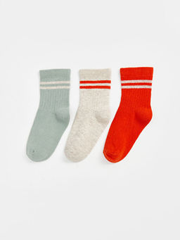 ?izgili Erkek Bebek Soket ?orap 3l?