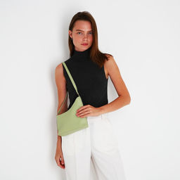 Сумка кросс-боди на молнии, цвет зелёный - Simaland фото 9