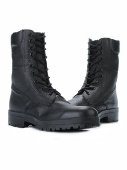 05-9006 BLACK Ботинки зимние мужские (искусственная кожа, искусственный мех)