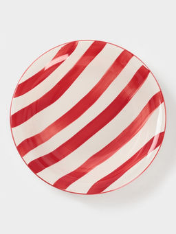 Тарелка глубокая Доляна «Райе», 600 мл, d=21 см, керамика, красная