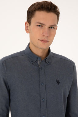 Erkek A__k Lacivert Uzun Kollu G_mlek - U.s. polo assn фото 2