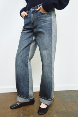 ZW COLLECTION MID-WAIST STRAIGHT-LEG JEANS - Zara фото 10