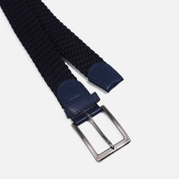 Ремень, ширина 3.5 см, резинка, пряжка металл, цвет синий - Simaland фото 2
