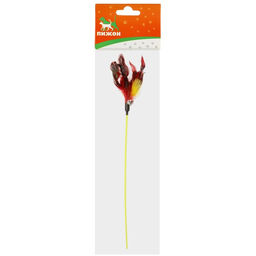 Дразнилка Фазан с бубенчиком, 50 см, микс цветов - Пижон фото 5