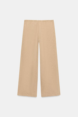 PANTAL?N RECTO ALGOD?N / Camel claro - Zara фото 5