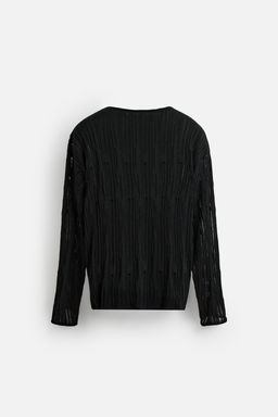 DECONSTRUCTED TEXTURED SWEATER - Zara фото 8