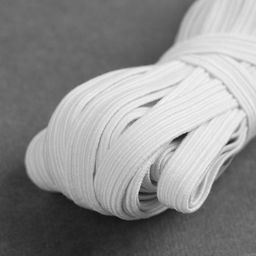 Цена за 5 шт. Резинка бельевая, 10 мм, 10±1 м, белая