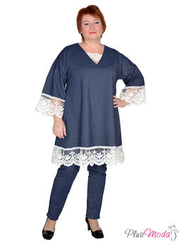 Туника Модель №384 размеры 44-80 - Plusmoda фото 2