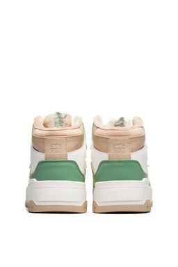 Кеды повседневные утепленные Зеленый/Бежевый/Коричневый