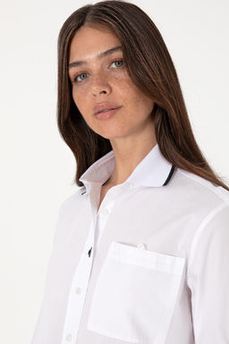 Kad_n Beyaz Uzun Kollu G_mlek Sepette S_rpriz _ndirim - U.s. polo assn фото 2