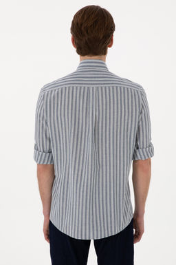 Erkek Mavi Uzun Kollu G_mlek Sepette S_rpriz _ndirim - U.s. polo assn фото 5