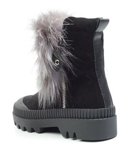 04-M20-5045 Ботинки зимние женские (натуральная замша, натуральный мех) - Фабричный китай фото 8