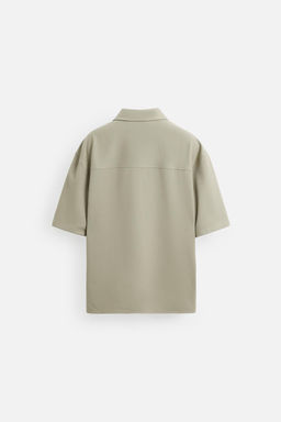 TECHNICAL ZIP-UP POLO SHIRT - Zara фото 7