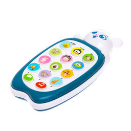 Музыкальный телефон детский «Малыш Банни», звук, цвет синий