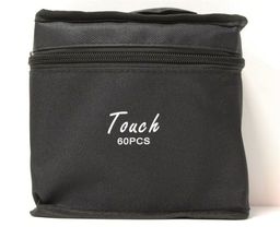 Набор скетчмаркеров двухсторонних 60цв. 1-7мм (092-60/7880/No name) спирт. основа, черный 4-гран. корпус, сумка на молнии