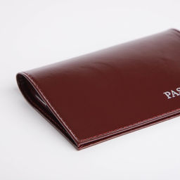 Обложка для паспорта, тиснение фольгой, гладкая, бордовая