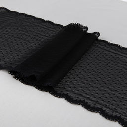 Кружево BLITZ эластичное 210 мм BLST-25 на бобине Турция черный