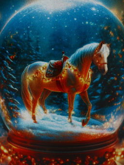 Кружка новогодняя керамическая «Тепла и уюта в Новом году!», лошадь, 320 мл