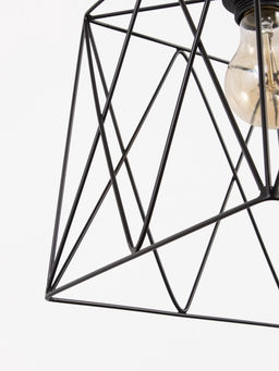 Светильник подвесной 1117/1, E27, 40 Вт, 22.5×70 см, чёрный