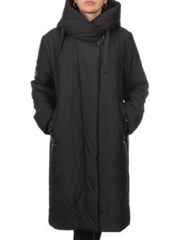 1119 BLACK Пальто зимнее облегченное женское (холлофайбер 150 гр.) - Fashion фото 3