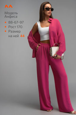 Женский летний костюм оверсайз из ткани-жатка Happyfox - Happy fox фото 12