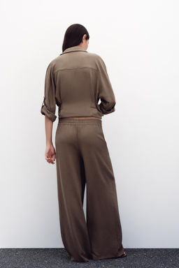 WIDE FLOWING TROUSERS - Zara фото 3