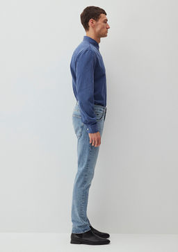 Jake Classic Denim Ac?k Gok Mavisi Jean Pantolon  фото 6