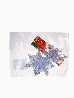 Ёлочная игрушка Зимнее волшебство. Снежинка подвесная, 235.5 см, голубой перелив фото 13